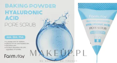 FarmStay Hyaluronic Acid скраб для лица с содой и гиалуроновой кислотой 25 x 7 г, Baking Powder Pore Scrub для очищения пор