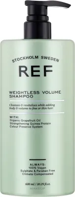 Шампунь для объёма волос REF Weightless Volume Shampoo с протеинами киноа, 285 мл