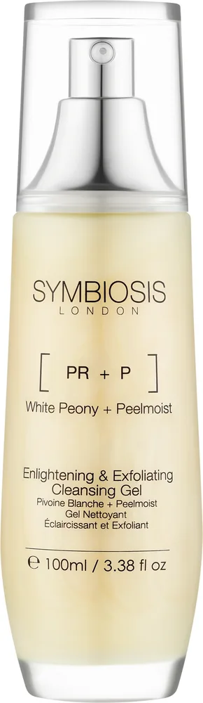 Рассветляющий очищающий гель для лица Symbiosis London White Peony, 100 мл, Великобритания