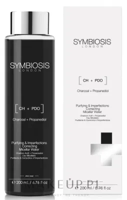 Symbiosis London мицеллярная вода очищающая с углём против несовершенств 200 мл