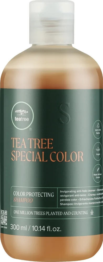 Освежающий шампунь для окрашенных волос Paul Mitchell Tea Tree Special Color Shampoo, защищает цвет