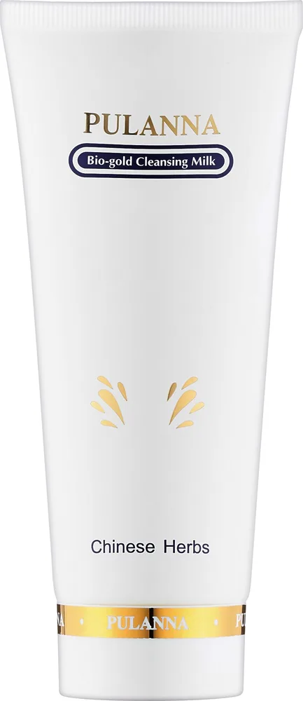 Pulanna Bio-Gold очищающее молочко с коллоидным золотом женьшенем и алоэ для зрелой кожи 90 г