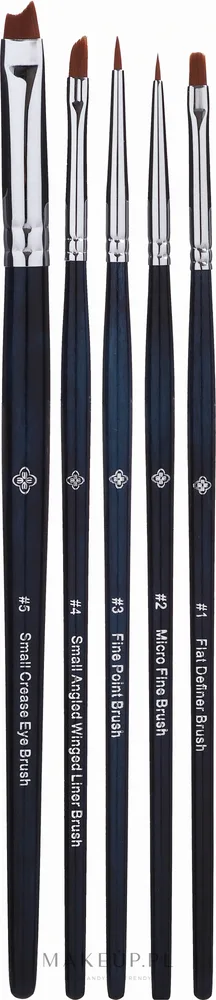 Eigshow Beauty Eigshow Ultra Fine Series All in One Pro Detail Eyeliner Brush Set - Набор кистей для макияжа Eigshow Ultra Fine Series All in One Pro Detail Eyeliner Brush Set, 5 шт