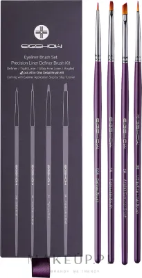 Eigshow Beauty Eigshow Ultra Fine Series All in One Detail Brush Kit - Набор кистей для деталей Eigshow Ultra Fine Series All in One Detail Brush Kit 4 шт