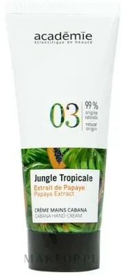 Крем для рук Academie Jungle Tropicale Cabana Hand Cream, с экстрактом папайи, 30 мл