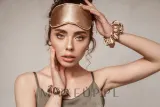 Маска для сна MAKEUP Sleep Mask из натурального шёлка, золотистого цвета, 1 шт — фото 3