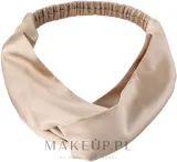 Повязка для волос MAKEUP Twist из натурального шёлка, золотая, со скрученным центром, 1 шт — фото 2
