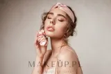 Повязка для волос MAKEUP Twist из натурального шёлка, пудрово-розовая, с эластичной резинкой, 1 шт — фото 7