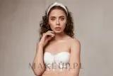 Повязка для волос MAKEUP Twist из натурального шёлка, молочная, на эластичной основе, 1 шт — фото 3
