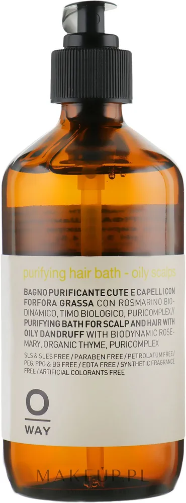 Шампунь против перхоти Oway Purifying Hair Bath Oily Scalps для жирной кожи головы, 950 мл