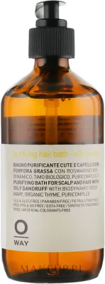 Шампунь против перхоти Oway Purifying Hair Bath Oily Scalps для жирной кожи головы, 950 мл