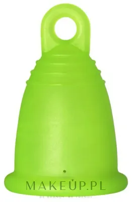 Менструальная чаша Me Luna Classic Menstrual Cup Ring с петелькой, размер L, зелёная, 1 шт