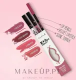 Набор для губ Lovely K'Lips Velvet жидкая помада карандаш и топпер с жожоба и гиалуроном, оттенок 1 - Rose Ride — фото 2