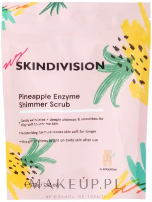 Скраб для тела SkinDivision Pineapple Enzyme Shimmer Scrub с ананасом, 220 г