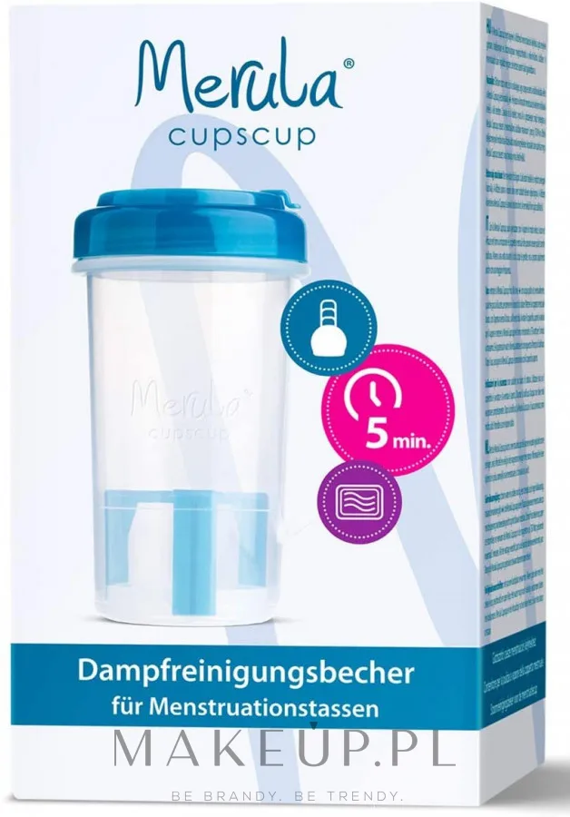 Стакан для дезинфекции менструальных чаш в микроволновой печи Merula Cupscup Sterilization Cup, синий, 1 шт