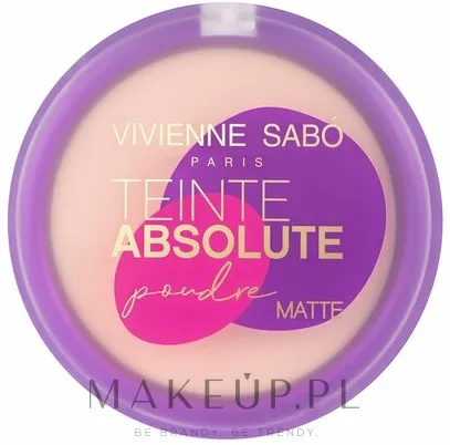 Матирующая компактная пудра Vivienne Sabo Teinte Absolute Matte для лица, 6 г, оттенок 04 - Beige tan