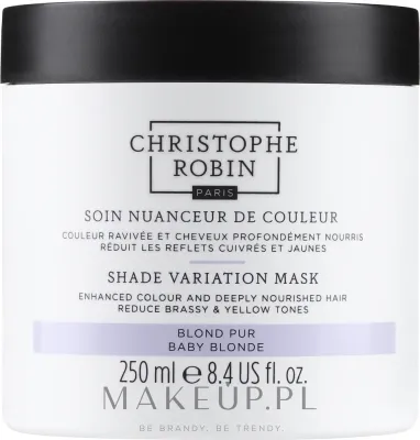 Маска для волос Christophe Robin Shade Variation Hair Mask восстанавливающая, для холодных оттенков блонда, 250 мл, оттенок Baby Blond