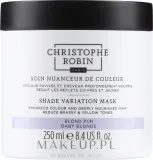 Маска для волос Christophe Robin Shade Variation Hair Mask восстанавливающая, для холодных оттенков блонда, 250 мл, оттенок Baby Blond — фото 1