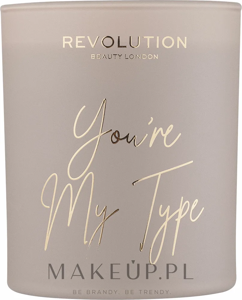 Makeup Revolution You're My Type / Ароматическая свеча из соевого воска, амбра, бергамот и сандал, 200 г