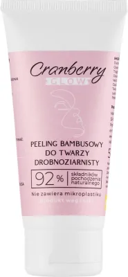 Бамбуковый пилинг для лица Nova Kosmetyki Cranberry Glow с клюквой и маслом ши, 50 мл