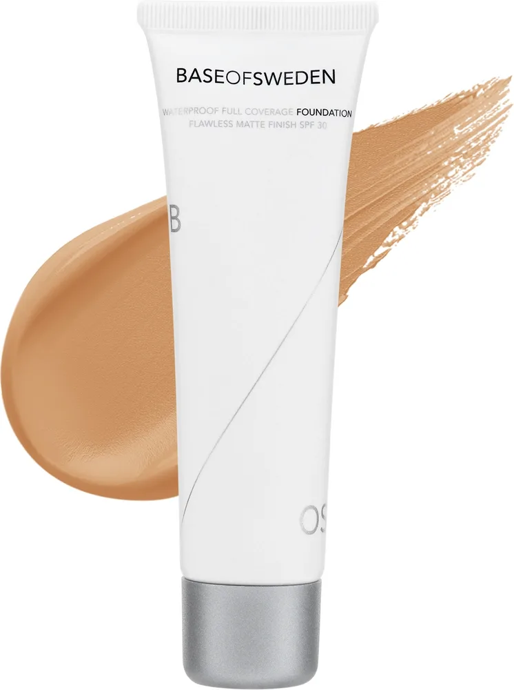 Тональный крем Base Of Sweden The Base Foundation стойкий SPF 30 для лица и тела, 30 мл, оттенок Golden