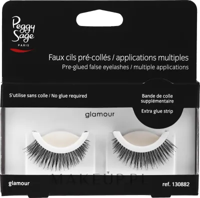 Накладные ресницы Peggy Sage Glamour, покрытые клеем, на эластичной ленте, 2 шт