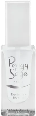 Верхнее покрытие для ногтей Peggy Sage Express Dry Top Coat ускоряет высыхание, с глянцевым блеском, 11 мл