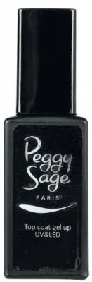 Верхнее покрытие для ногтей Peggy Sage Gel Up Top Coat UV/LED глянцевое, защитное, 11 мл