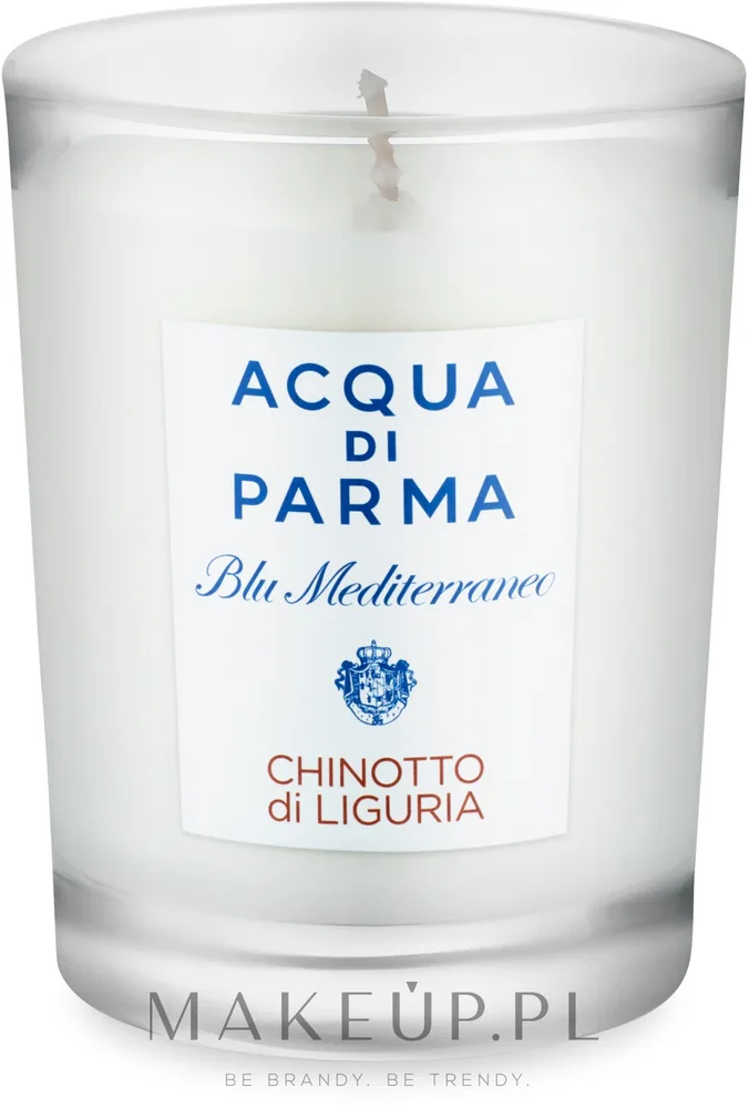 Acqua di Parma Chinotto di Liguria / Ароматическая свеча в стекле, кинотто, мандарин и розмарин, 200 г