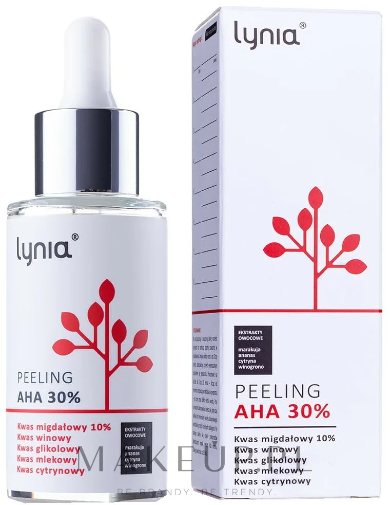 Кислотный пилинг для лица AHA 30% Lynia Peeling AHA 30%, 30 мл, Польша