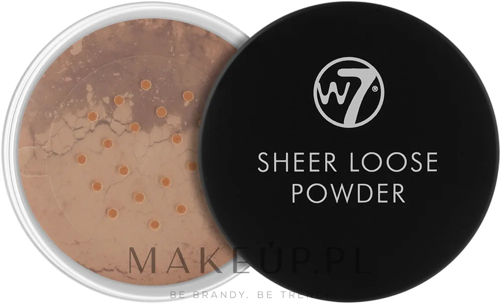Рассыпчатая пудра W7 Sheer Loose Powder для лица матирующая, 16 г, оттенок Honey