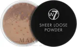 Рассыпчатая пудра W7 Sheer Loose Powder для лица матирующая, 16 г, оттенок Honey — фото 1