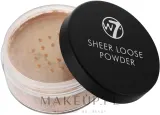 Рассыпчатая пудра W7 Sheer Loose Powder для лица матирующая, 16 г, оттенок Honey — фото 3