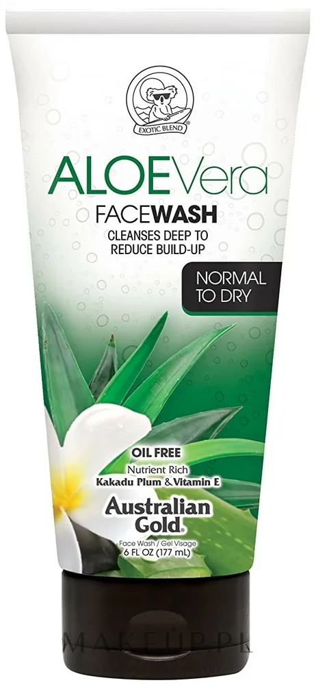 Гель для умывания для нормальной и сухой кожи Australian Gold Aloe Vera Face Wash, 177 мл