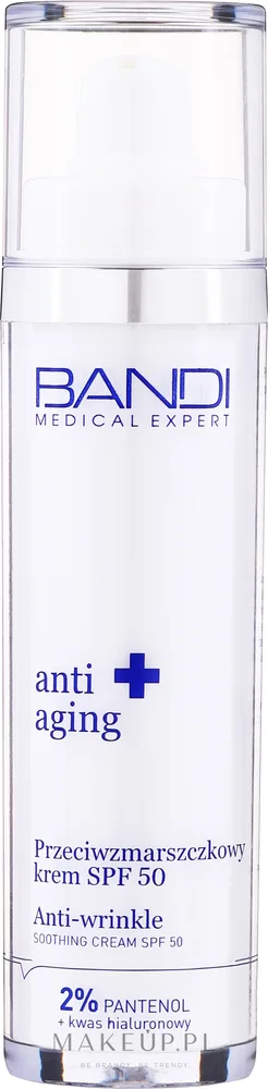 Крем для лица Bandi Medical Expert с 2% пантенолом и гиалуроновой кислотой SPF 50 50 мл