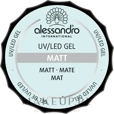 Матирующий гель для ногтей Alessandro International Ultimate Matt прозрачный, с ингибиционным слоем, 15 г