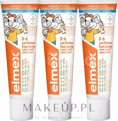 Набор детских зубных паст Elmex Kids Toothpaste, 3 × 50 мл