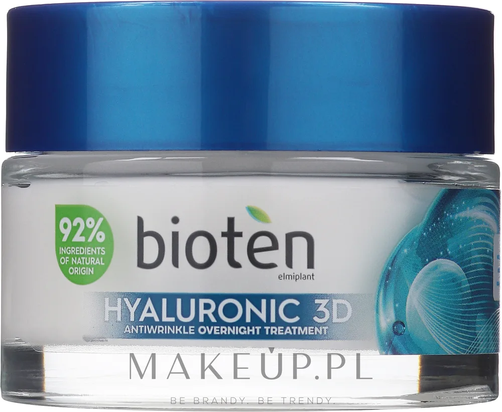 Ночной крем для лица Bioten Hyaluronic 3D с гиалуроновой кислотой для зрелой кожи 50 мл