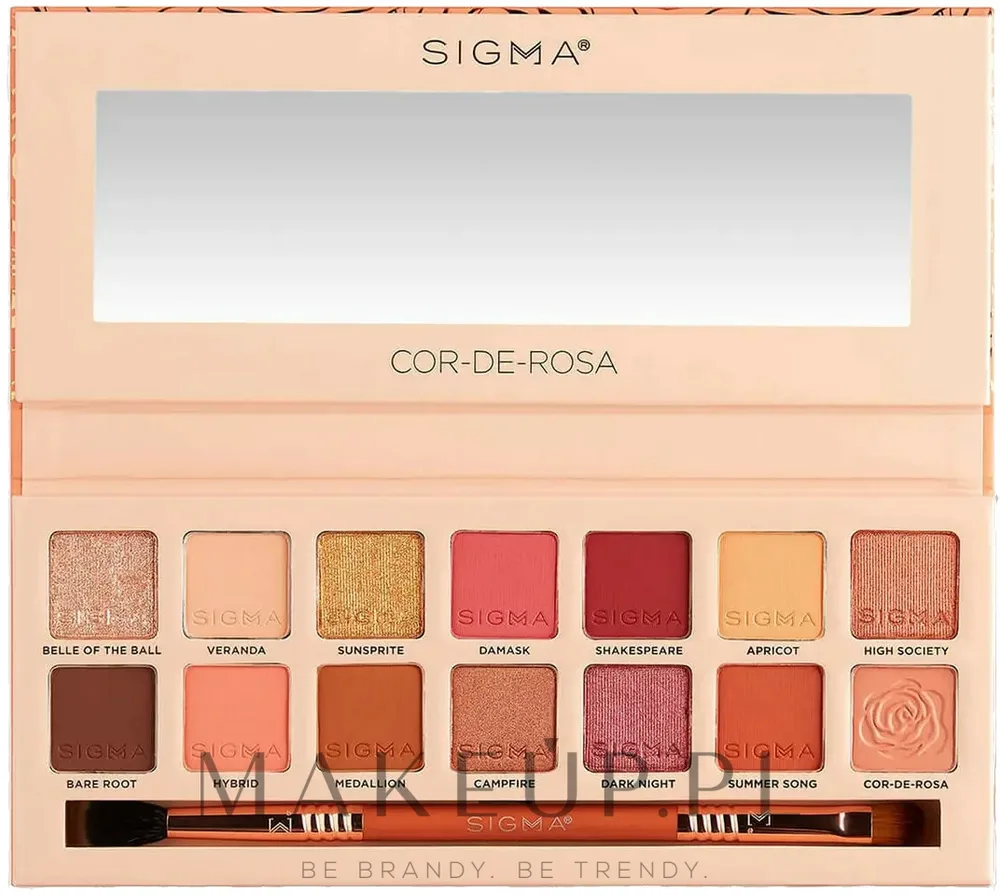 Палетка теней для век Sigma Beauty Cor-De-Rosa Eyeshadow Palette 14 оттенков