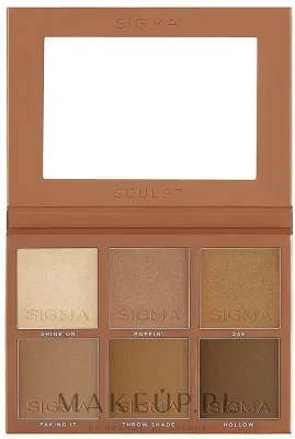 Палетка для контуринга и хайлайтеров Sigma Beauty Sculpt Highlight Palette