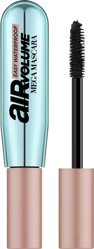 Тушь для ресниц L'Oreal Paris Air Volume Mega Mascara Easy Waterproof водостойкая, придающая объём, оттенок Black