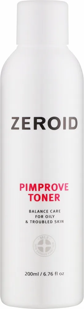 Тоник для лица Zeroid Pimprove Toner увлажняюще-осветляющий, с AHA-кислотами, 200 мл, Корея