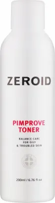 Тоник для лица Zeroid Pimprove Toner увлажняюще-осветляющий, с AHA-кислотами, 200 мл, Корея