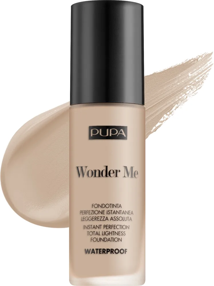 Тональный флюид Pupa Waterproof Wonder Me Fluid Foundation водостойкий, 30 мл, оттенок 009 - Alabaster