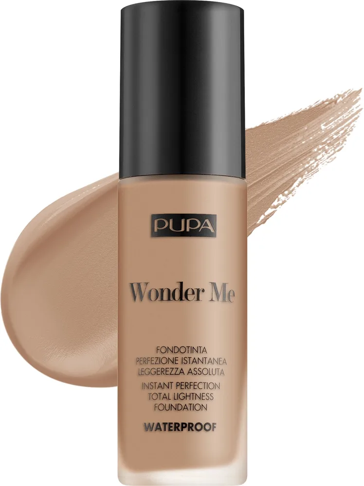Тональный флюид Pupa Waterproof Wonder Me Fluid Foundation водостойкий, 30 мл, оттенок Honey