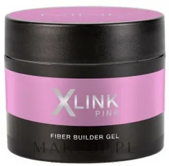 Гель для ногтей Mesauda Milano Xlink Pink Fiber Builder Gel моделирующий, розовый, с волокнами, 10 г
