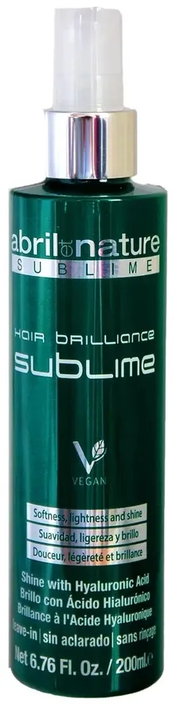 Смягчающий спрей для волос Abril et Nature Hyaluronic Spray Sublime, 200 мл, Испания