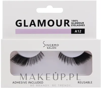 Накладные ресницы Sincero Salon Eyelashes Glamour многоразовые, 2 шт