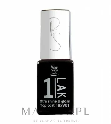 Топ для гибридного лака Peggy Sage Xtra Gloss Shine Top Coat глянцевый, без липкого слоя, 5 мл