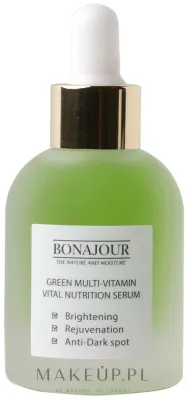 Сыворотка для лица Bonajour Green Multi Vitamin омолаживающая с облепихой, витамином C и ниацинамидом 35 мл